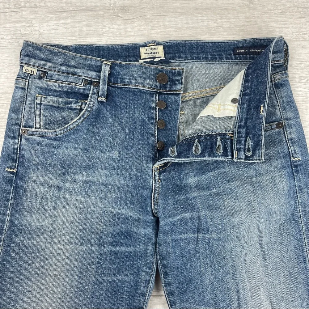 Citizens of Humanity Emerson Slim Boyfriend Ankle in Madera Light, 25 - Picture 3 of 13